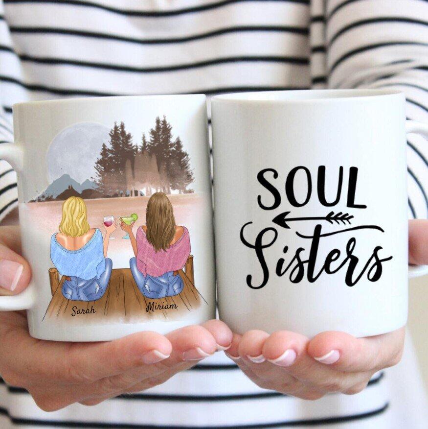 Best Friends with Drinks - Personalized Mug (2-4 Persons)