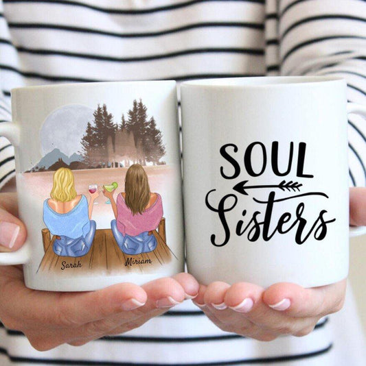 Best Friends with Drinks - Personalized Mug (2-4 Persons)