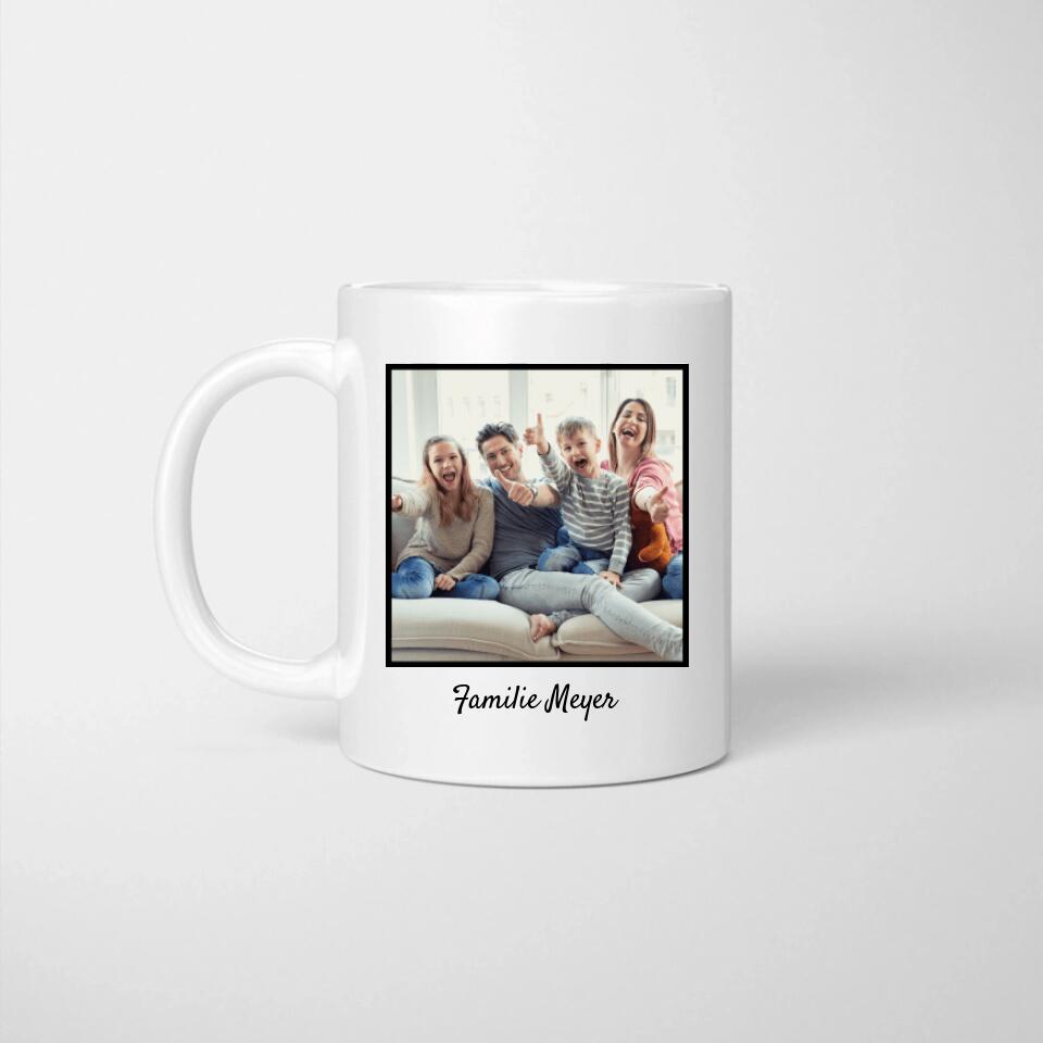 Happy Family - Personalised Photo Mug