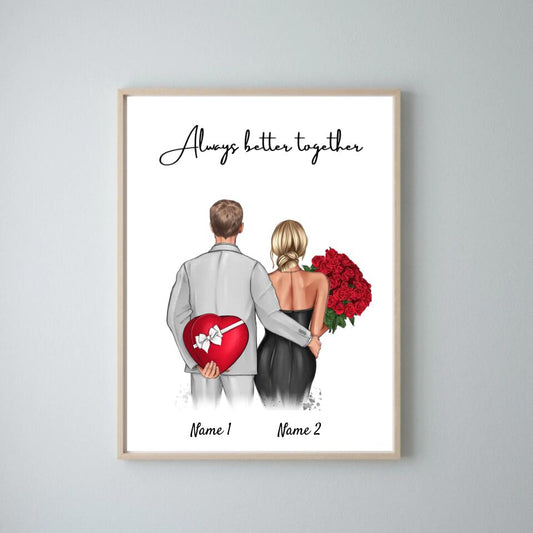 My Darling - Personalized Couple Poster (Valentine's Day Gift)