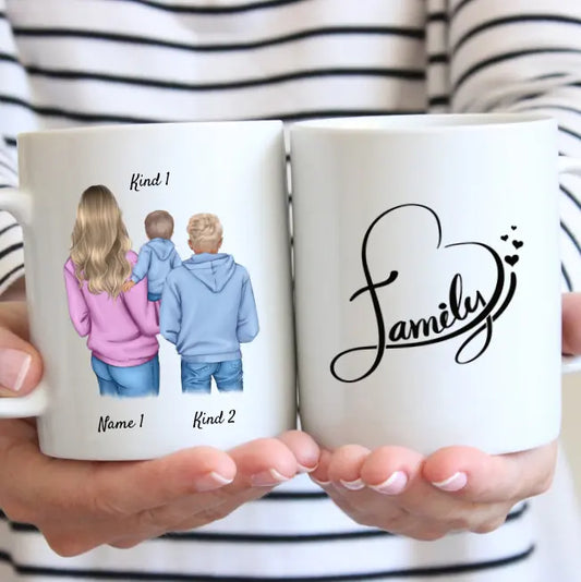 Mom with children - Personalized Mug (1-3 children)