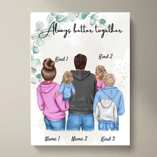 My Family Poster - Personalized Poster (1-4 children)