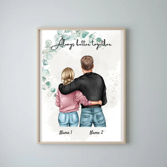 Brother & Sister - Personalized Poster