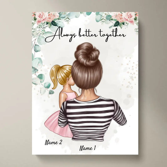 Best Mom - Personalized Poster (1-4 Children)