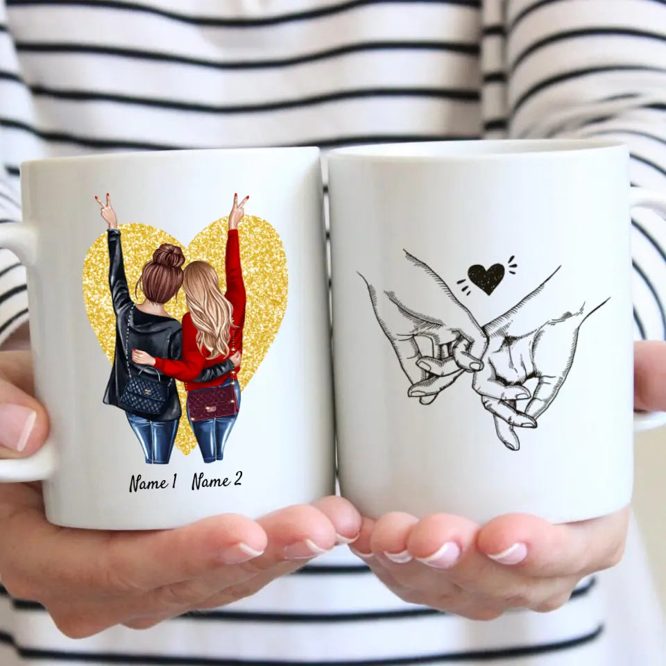 Favorite Sisters with Handbag - Personalized Mug