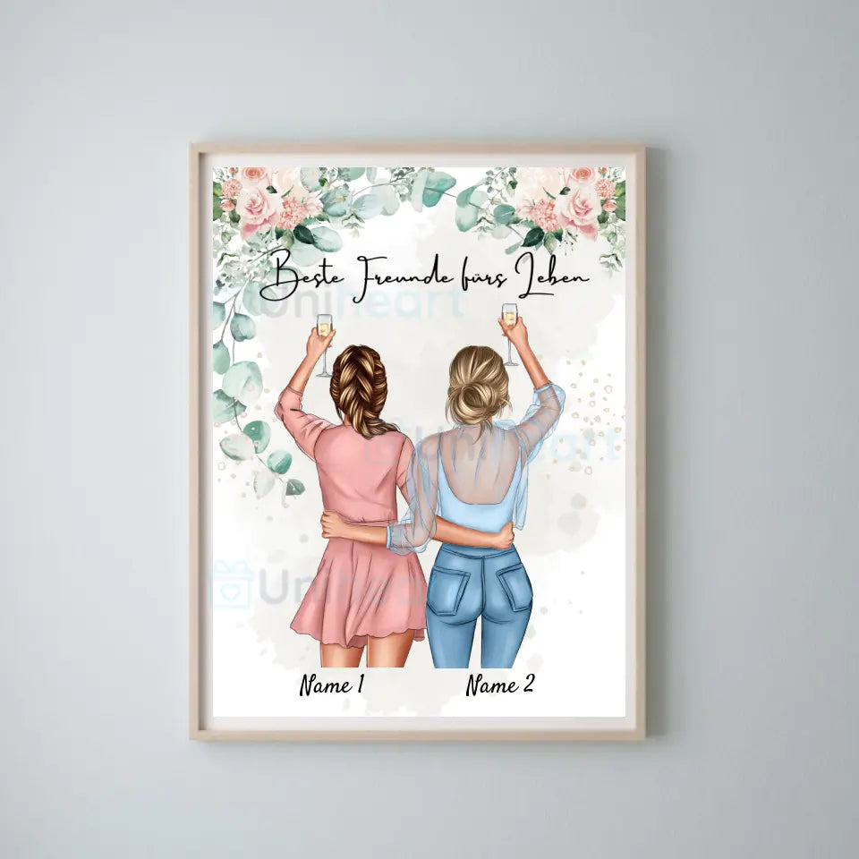 Best Friends / Sisters - Personalised Digital Image