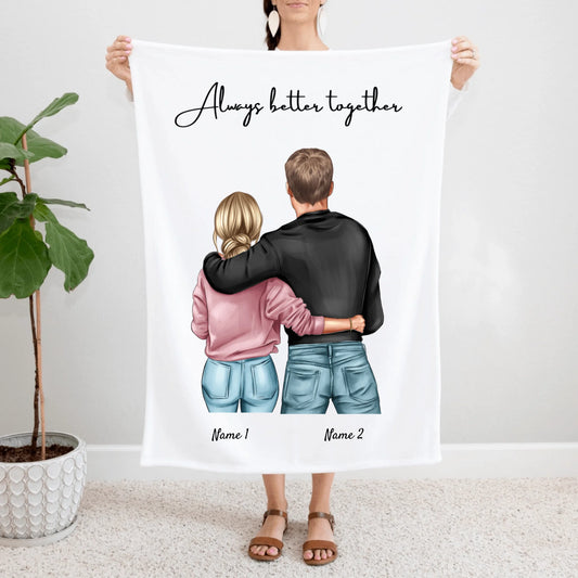 Best Couple - Personalised Fleece Blanket