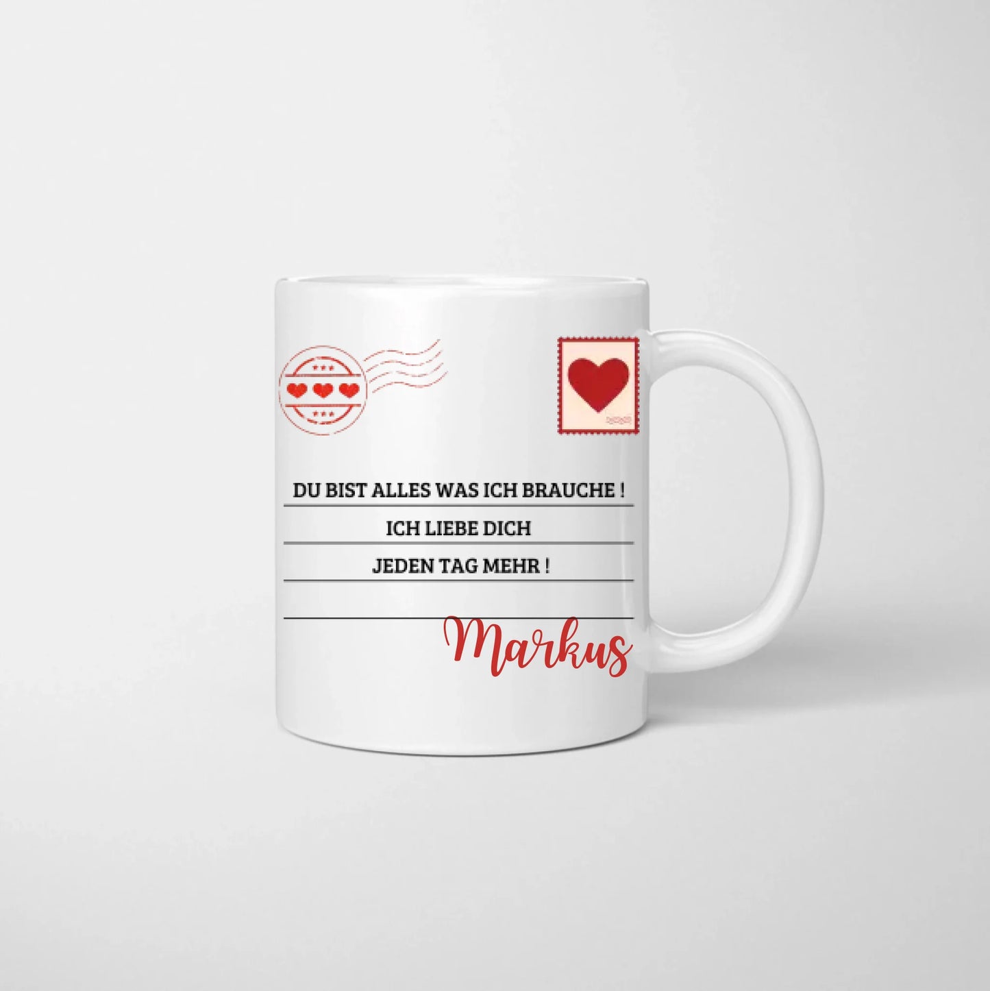 I choose you! Du bist alles was ich brauche - Personalisierte Pärchen-Tasse, individuelles Geschenk für deinen Liebsten