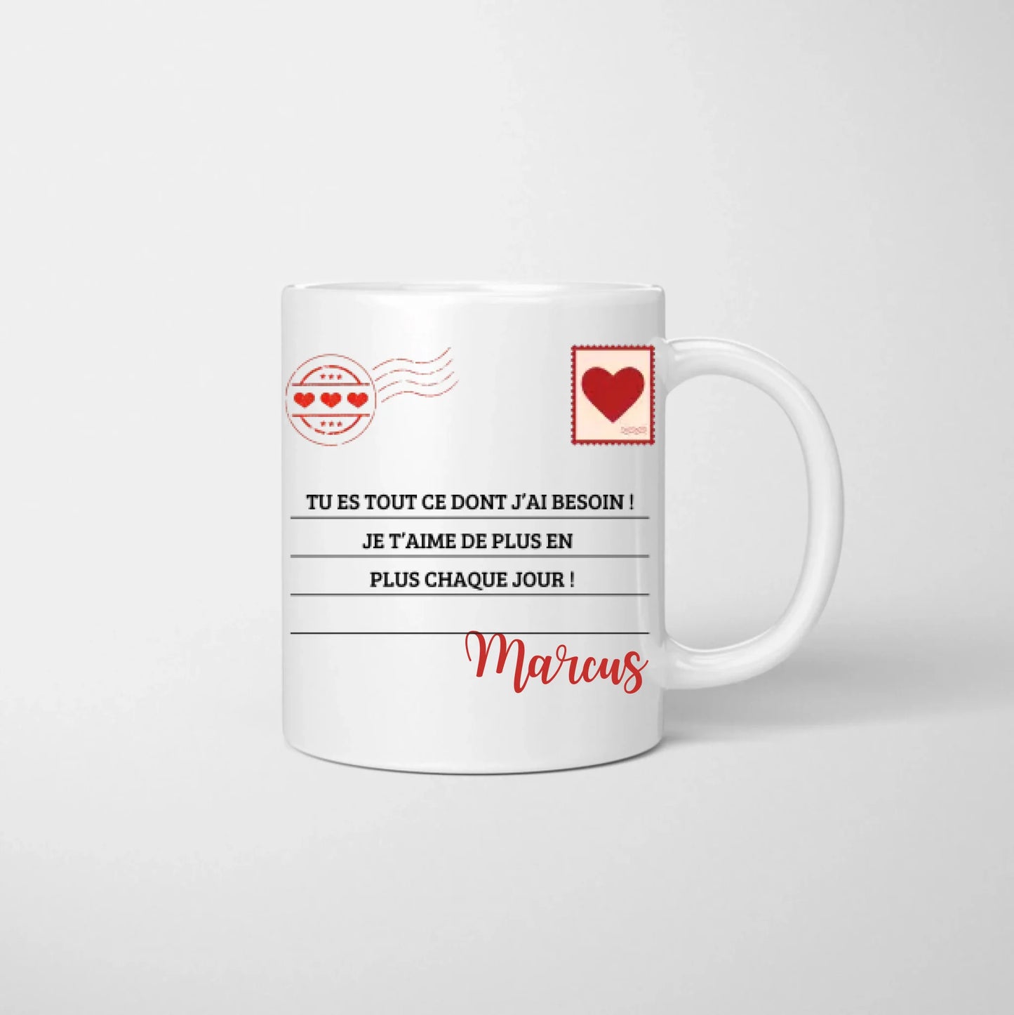 I choose you! Tu es tout ce dont j'ai besoin - Mug personnalisé pour couple (homme & femme)