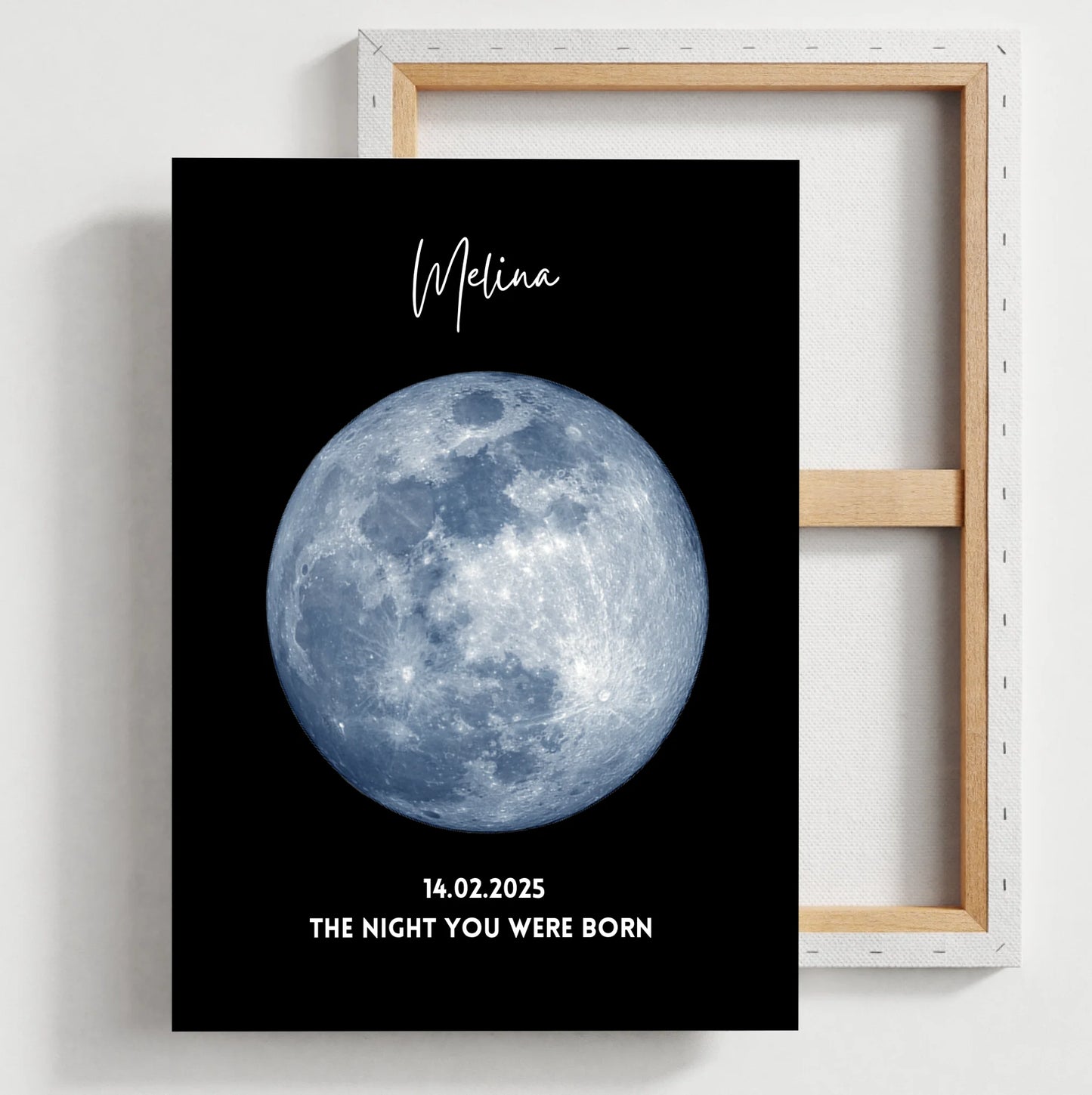The night you were born - Personalisiertes Mondphasen Poster Geburtstag, Geburtsmond