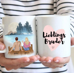 Brother & Sister - Personalized Mug (2-3 Persons)