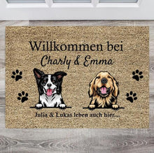 Load image into Gallery viewer, Dog Friends - Personalized Doormat
