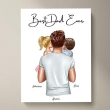 Load image into Gallery viewer, Best Dad - Personalized Poster (1-4 Children)
