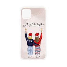 Load image into Gallery viewer, Christmas - Best Friends/ Siblings Cheers Personalized Phone Case (2-4 Women)
