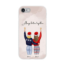 Load image into Gallery viewer, Christmas - Best Friends/ Siblings Cheers Personalized Phone Case (2-4 Women)
