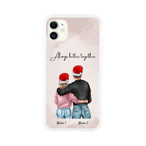 Christmas - Best Couple Hug Personalized Phone Case