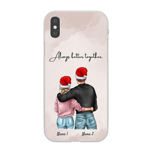 Christmas - Best Couple Hug Personalized Phone Case