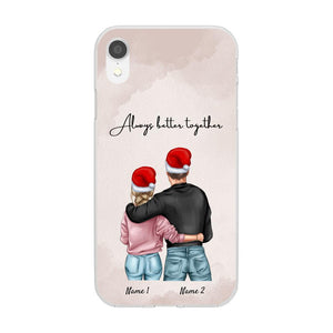 Christmas - Best Couple Hug Personalized Phone Case