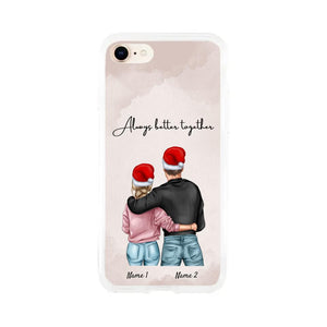 Christmas - Best Couple Hug Personalized Phone Case