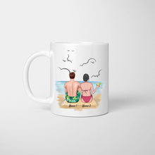 Load image into Gallery viewer, Couple on the Beach - Personalized Mug (2-3 people)
