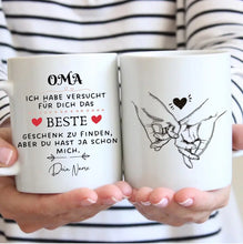Load image into Gallery viewer, Bestes Geschenk für Oma - Personalisierte Tasse (Für Mama, Papa, Oma oder Opa)
