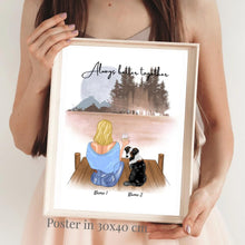 Load image into Gallery viewer, Mistress with Pet - Personalised Poster (Dog, Cat)
