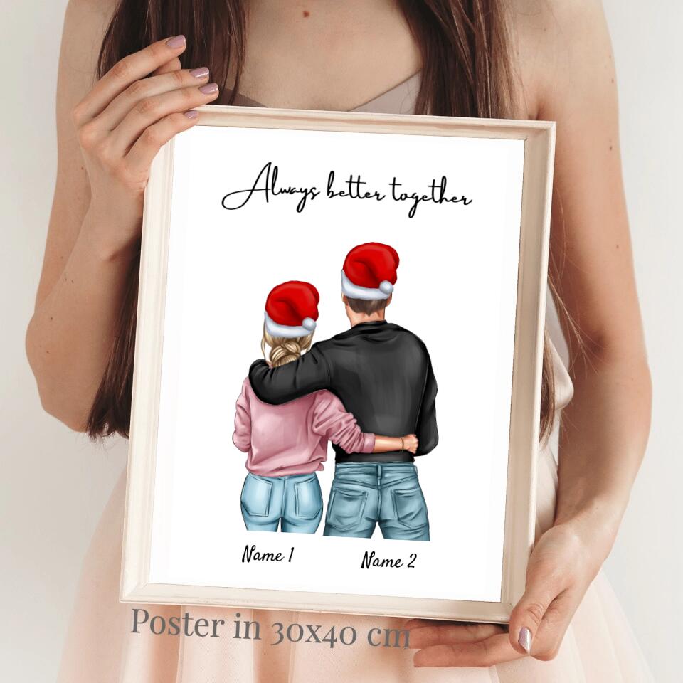 Best Couple Christmas - Personalized Poster