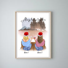 Load image into Gallery viewer, Best Friends with Drinks Christmas - Personalized Poster 
