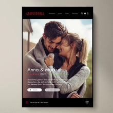 Load image into Gallery viewer, Couplegoals Serien-Cover Poster - Personalisiertes Netflix Filmposter (Foto-Poster)
