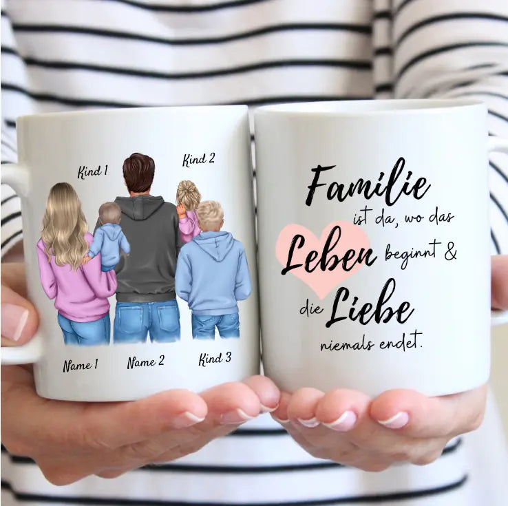 My Family - Personalized Mug (1-4 children)