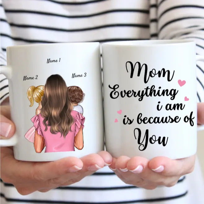 Best Mom with Children - Customized Mug (1-4 Children)