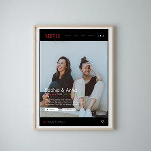 Besties Series Cover Poster - Personalized Netflix Movie Poster