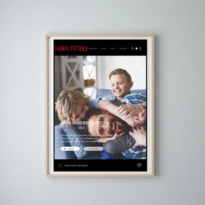 Familystory Series Cover Poster - Personalized Netflix Movie Poster