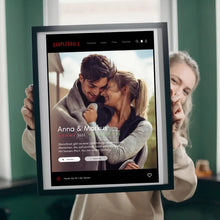 Load image into Gallery viewer, Couplegoals Serien-Cover Poster - Personalisiertes Netflix Filmposter (Foto-Poster)
