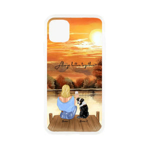 Mistress with Pet - Personalised Phone Case (Dog & Cat)