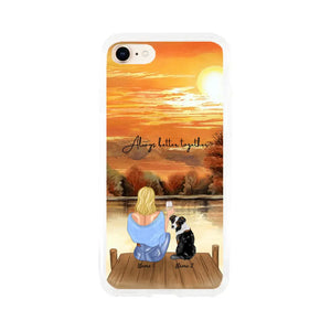 Mistress with Pet - Personalised Phone Case (Dog & Cat)