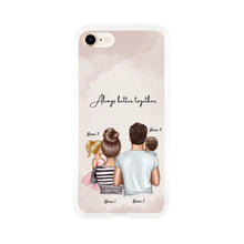 Load image into Gallery viewer, Family with children - Personalised mobile phone case (up to 4 children)
