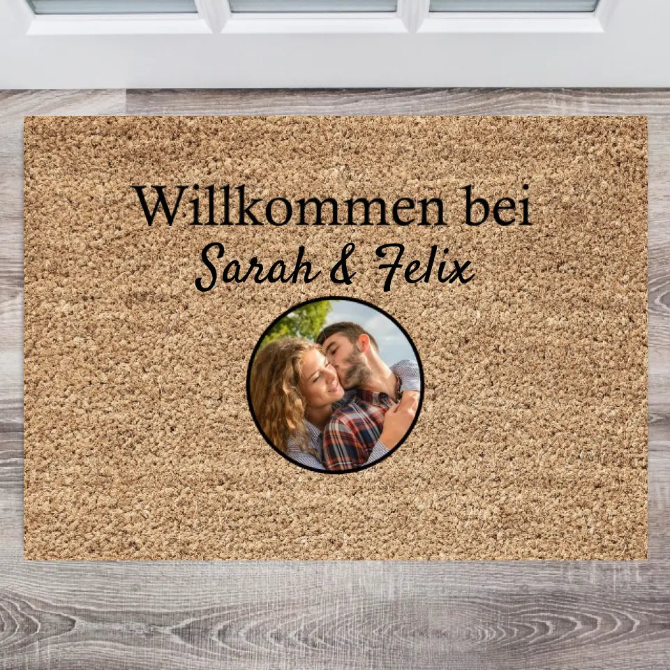 My Family - Personalised Doormat (1-4 Own Photos)