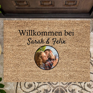 My Family - Personalised Doormat (1-4 Own Photos)