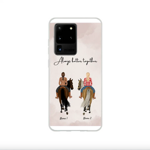 Horse friends - Personalized Phone Case (1-3 riders)