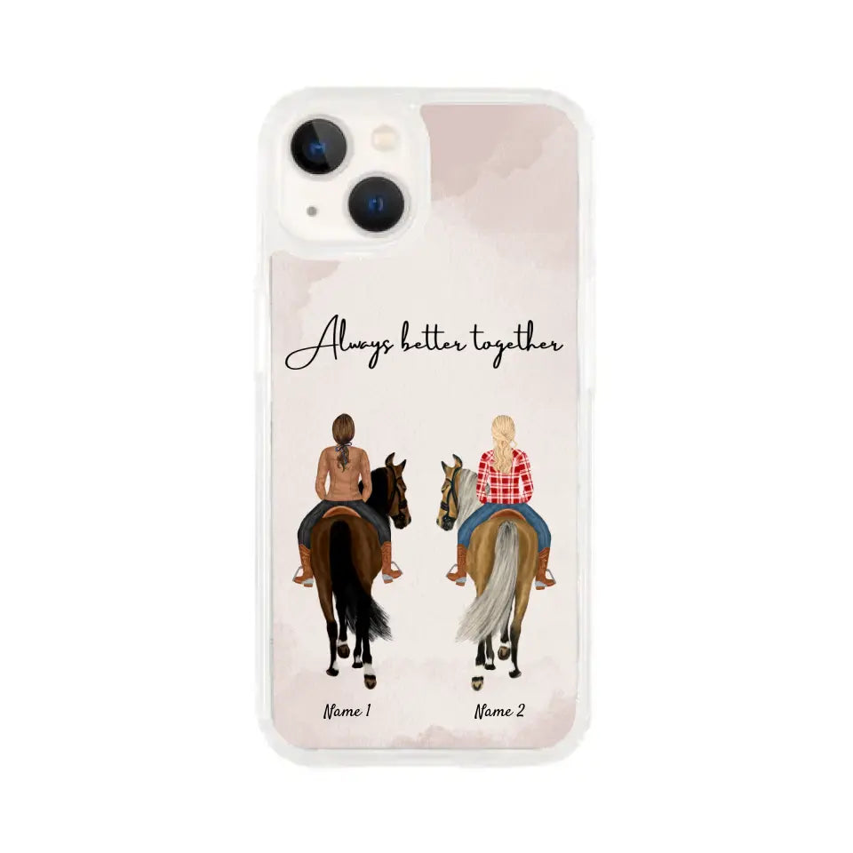 Horse friends - Personalized Phone Case (1-3 riders)