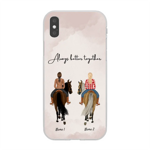 Horse friends - Personalized Phone Case (1-3 riders)