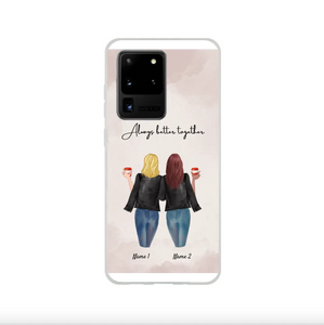 Best Friends/Sisters Leather Jacket - Personalized Phone Case (1-3 People)