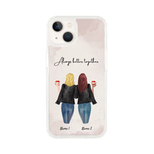 Load image into Gallery viewer, Best Friends/Sisters Leather Jacket - Personalized Phone Case (1-3 People)
