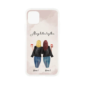 Best Friends/Sisters Leather Jacket - Personalized Phone Case (1-3 People)