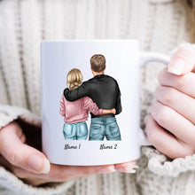 Load image into Gallery viewer, Heisser als Kaffee - Personalisierte Tasse für Pärchen, Jahrestag, Hochzeitstag
