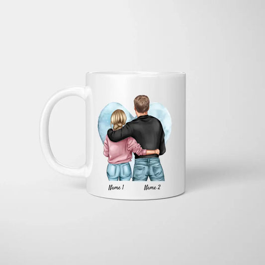 Du bist heisser als Kaffee - Personalisierte Tasse für Pärchen, Jahrestag, Hochzeitstag