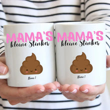 Load image into Gallery viewer, Mama&#39;s kleine Stinker - Personalisierte Tasse für Mama/Mutter mit Kinder
