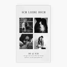 Load image into Gallery viewer, Personalisiertes Pärchen Acrylglas Cover - Fotocollage &quot;Ich liebe dich&quot;
