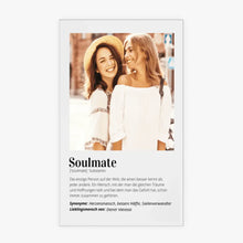 Load image into Gallery viewer, Soulmate Definition Personalisiertes Acrylglas Bild für Freundinnen, Geschwister, Paare
